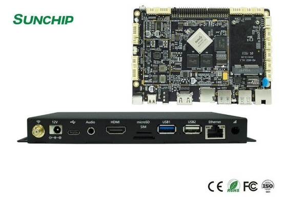 Lecteur multimédia 4G PCIE RK3399 avec WIFI BT Gigabit Ethernet pour les tableaux de menus numériques