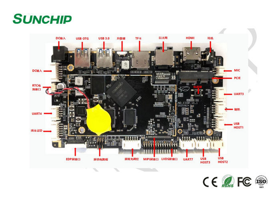 Une carte mère Android RK3568 fiable avec support USB/GPIO/UART/I2C Ethernet/Wi-Fi/BT/3G/4G