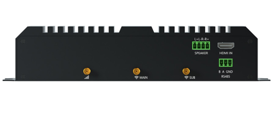 Le lecteur multimédia RK3588 noir Android 12 OS RS232 X2 RS485 USB X4 HD X2 LAN X2 DP Android Lecteur de signalisation numérique