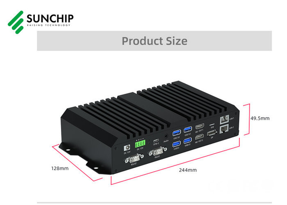 Rockchip RK3588 Octa Core Android Box avec RS232 RS485 WIFI Gigabit Ethernet BT Lecteur multimédia USB pour écran LCD