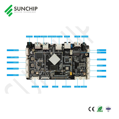 Android 11 Écran tactile interactif Plaque mère Rockchip RK3566 Quad Core Embedded Arm Board