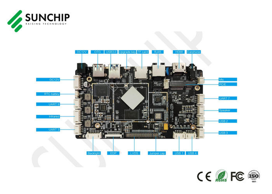 RK3568 carte Android pour le détail affichage affichage numérique machine de reconnaissance faciale, PCB intégré carte mère Android