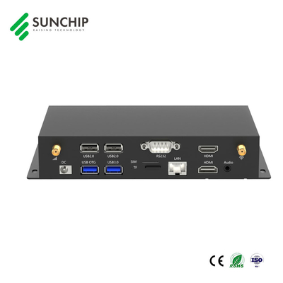 Sunchip RK3568 2K 4K Metal Case Lecteur multimédia Android pour l'affichage numérique industriel