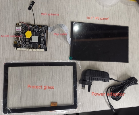 Écran LCD personnalisé de 10,1 pouces IPS tablette tactile capacitive PC avec WIFI BT LAN POE 4G en option