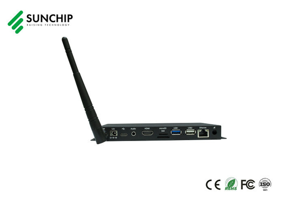 RK3399 Hexa-Core Android 7-10 Gigabit Ethernet Capacité DDR 32GB Signage Box Android Box avec support pour différents écrans HD