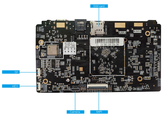 Planche système intégrée RK3566 Quad Core Android Planche pour le service à distance Kiosque à écran tactile