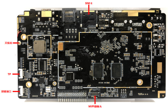 RK3568 carte mère Rockchip Android 11 carte système intégrée avec mémoire USB GPIO UART I2C et DDR4